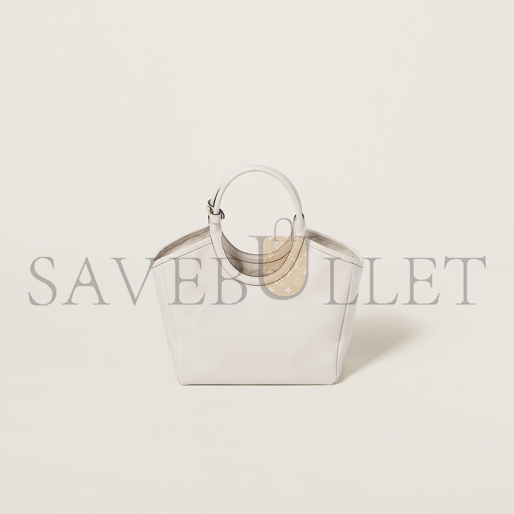 MIU MIU IVY LEATHER HANDBAG 5BA284 (23.5*22*12cm) MIU MIU IVY LEATHER HANDBAG 5BA284 (23.5*22*12cm)
